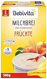 Bebivita Milchbreie ohne Zuckerzusatz Milchbrei Frucht (4x500g)