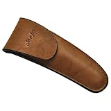 Deejo - Gürteltasche/Gürteletui aus Leder für Deejo 37g Messer - Hellbraun (Natur)