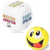 Anti Stress Würfel und Stressball, der Bunte Stresswürfel mit 6 lustigen Aktionen zum Stressabbau ist das Geschenk und Büro Spielzeug für Kollegen Studenten Freund und Mitarbeiter mit schwachen Nerven