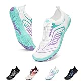 BibHoly Barfußschuhe Damen Herren Barfuss Schuhe, Schnell Trocknend Wasserschuhe Atmungsaktiv Schwimmschuhe, rutschfeste Surfschuhe Unisex Strandschuhe für Beach Wandern