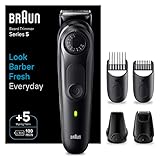 Braun Barttrimmer Series 5, Bartschneider und Trimmer Herren, mit ultrascharfer Klinge, 40 Längeneinstellungen, Tasche, 100 Min. kabellose Laufzeit, BT5430