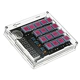 Evenden DIY-Rechner-Kit Digitaler RöHrenrechner Eingebaute CR2032-Knopfzelle mit Transparentem GehäUserechner