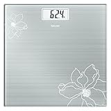 Beurer GS 10 Glaswaage mit Glitzereffekt und gut lesbarer LCD Anzeige mit einer Ziffernhöhe von 26 mm, 180 kg Tragkraft