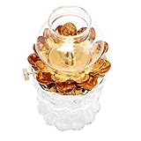 ERINGOGO 1Stück Lotus Kerosinlampe Einstellbare Desktop Öllampe Für Zuhause Rauchfreies Lotusöllicht Hochwertige Und Baumwollfaden Konstruktion Für Stimmungsvolle Beleuchtung