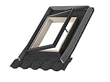 VELUX Dachausstiegsfenster VLT 1000 Universal Eindeckrahmen 45 x 73 Schwarz Wohnmobil Glas Aluminium