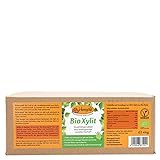 Birkengold Bio Xylit, 4 kg Beutel | aus biologischer Landwirtschaft | 40% weniger Kalorien | zahnfreundlich | ideal zum Kochen und Backen | glykämischer Index von 11