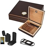 Humidor - Geschenkset Polymerbefeuchter, Cutter, Feuerzeug inkl. Lifestyle-Ambiente Tastingbogen