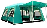 PopUpTent 5 8 10 12 16Personen Instant Lightweight LargFamily Camping Kuppelzelt wasserdichte Outdoor-Zelte mit 2 Schlafzimmern 1 Wohnzimmer (Modell 3 Large) wunderschöne Landschaft Hopeful