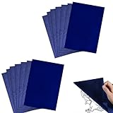 Tigmew 50 Blatt Pauspapier A4 21x29.7cm (Blau) Kohlepapier Übertragen Sie Muster Einfach und Perfekt Kann Mehrfach Verwendet Werden Transferpapier Blaupapier Für Papier Holz Leinwand Keramik