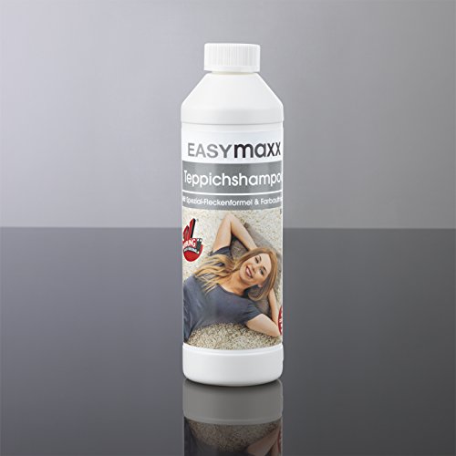 EASYmaxx Teppichshampoo 500 ml sehr ergiebig für alle Teppichreinigungsgeräte, Wasch-Sauger und Teppich-Sauger – Qualität Made in Germany