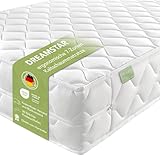 DREAMSTAR Ergo Flex XXL Duo I ergonomische 7-Zonen Kaltschaummatratze I 22 cm hoch I Öko-Tex Zertifiziert I Härtegrad 2 und 3 I 140 x 200 cm