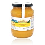 Roher Honig von ImkerPur, nicht geschleudert oder erhitzt, enthält Blütenpollen, Bienenwachs und andere natürliche Bestandteile (1000 g Roher Lindenblütenhonig)
