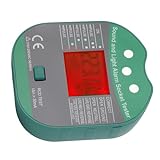 Steckdosentester Steckdose Ton Licht Alarm Spannungsprüfer Detektor 110-250 V, Geeignet für Zuhause und Arbeit (EU-Stecker)