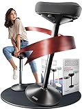 CLOUVOU Nexus Bürohocker ergonomisch [ORIGINAL] Stehhocker höhenverstellbar von 57cm bis 82cm - Ergonomischer Hocker Büro - Wackelhocker zur Stärkung des Rückens - Ergonomische Stehhilfe Büro