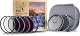 Kase Revolution Plus Mega-Filter-Set, magnetisch, stoßfest, gehärtetes optisches Glas, mit farbcodierten Ringen, inkl. CPL, ND8, ND64, ND1000, neutraler Nacht-UV-Objektivdeckel und Etui (52 mm)