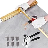 Professioneller manueller Fliesenschneider mit Hochleistungszange und mehreren Klingen, großes T-Griff-Design für präzises Schneiden von Porzellan, Keramik, Glas und Spiegel auf Böden und Wänden