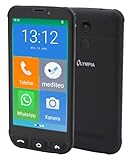 Olympia Neo Mini | Senioren Smartphone 5 Zoll Display | Notruftaste & Hörgerätekompatibel | Whatsapp & Mediteo vorinstalliert | Seniorenhandy ohne Vertrag | Extragroße Darstellung | Taschenlampe