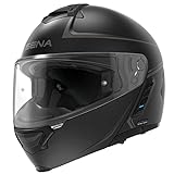 Sena Impulse schwarz matt Klapphelm ECE 22.06 mit integriertem Headset und LED-Rücklicht, XL 61/62