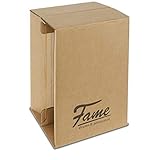 Fame Cardboard Cajon, Drum-Box, Pappcajon, Trommelkiste, zusammenklappbar, Snare-Effekt, Sitztrommel, Trommel für Unterwegs, bis 90 kg