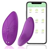 EATFEED Mini Vibration Auflegevibrator für Frauen, Leise und Stark klitoris Vibratorensets für Frauen Mit App, klein Butterfly Vibrator Sexspielzeug Die Frau (Lila)