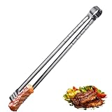 Grillzange zum Grill im Freien, Metallzangen zum Grillen, Verlängerte Edelstahl -Kochzange, Mehrzweck -Grill -Accessoires für Fleischwurst Fischgemüse