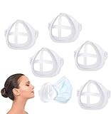 5 Stück 3D-Silikon-Halterung für Masken, Stützrahmen, Silikon-Maskenhalterung, Innenkissen für Masken, internes Stützrahmennasenloch kann sanft atmen