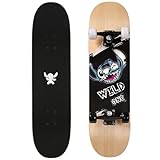 Disney Stitch Holz-Skateboard für Kinder 79 cm, rutschfest, breit, leicht und stabil bis zu 100 kg.(Stitch 3)