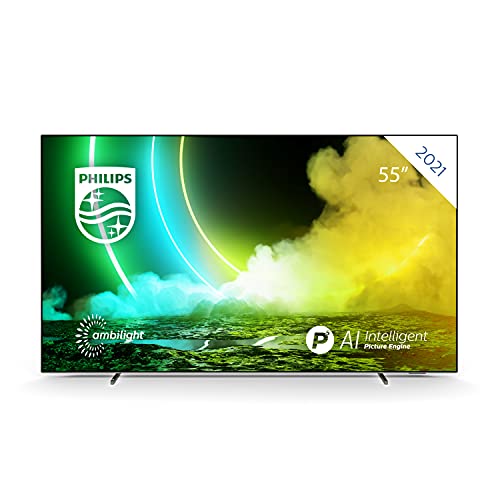 Philips 55OLED705/12 55 Zoll (139cm) Fernseher 4K OLED TV | Ambilight, UHD & HDR10+ | Dolby Vision & Dolby Atmos | Google Assistant & Alexa kompatiblen