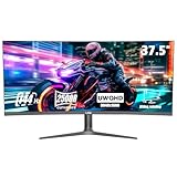LXZ Curved Gaming Monitor 95,2 cm (37 Zoll), 144 Hz Monitor, 3840 x 1600P, 2500R, VA-Display, Augenpflege, DP/HDMI – Schwarz