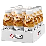 MaxiNutrition MaxShake Protein Milchshake Coffee, 12x 330ml, cremiger Eiweiß-Shake für unterwegs, 25g Protein, low fat & low carb, laktosefrei, ohne künstliche Aromen, Made in Germany