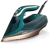 Philips Azur 8000 Serie Dampfbügeleisen - 70 g/min Dauerdampf, 240 g Turbo-Dampfstoß, 3000 W Leistung, OptimalTEMP-Technologie, Grün Opal (DST8030/70)
