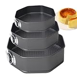 Generisch Springform Cake Pan | Springform Cake Tin | Leckdosenkäsekuchendose zum Backen | Leckfestes Nicht -Stick -Käsekuchen -Pfannen | Backware -Set, Partyzubehör für Käsekuchen, Joghurtkuchen