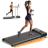 Laufband für Zuhause mit Neigung, Walking Pad mit 15% Steigung, 2.5 PS Laufband Steigung mit Fernbedienung und LED Anzeige, Laufband Schreibtisch für Büro/Zuhause, 1-6 km/h, 120 kg Kapazität
