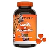 ATLEMISME Lutein Zeaxanthin Gummies mit Vitamin A - Augen Vitamine für Erwachsene & Veganer - 28.5mg Lutein + 3.7mg Zeaxanthin pro 2 Gummies - 60 Stück (3g/Stück) - Schutz vor Blaulicht & Augenstress