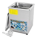 KECOOLKE 2.2 L Ultraschallreiniger mit großer Kapazität mit Heizung und Zeiteinstellung 60 W Edelstahl Professioneller Schallreiniger für die Reinigung Werkzeug Uhr Gläser
