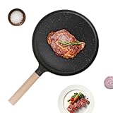 Générique Bratpfanne, Antistick Skillet, Oven Safe Cookware, 16.14 x 9.45 Zoll Leichte schwere Pflicht, Grillfunktionen für Elektro, Camping, Heimgebrauch