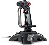 Speedlink PHANTOM HAWK Flightstick - Joystick für Gamer (mit Handablage - Stufenloser Schubregler - Force Vibration) für Gaming/PC/Notebook/Laptop, Kabellänge 2m schwarz (Generalüberholt)