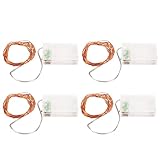 Xolsurg LED -Saite Lichter 4pcs 5. 52pcs Lampe Perlen warme Beleuchtung DIY Forming Batterieantrieb Feenhalle Lichter für Hochzeitsgartendekoration