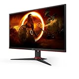 AOC Gaming 27G2SPAE - 27 Zoll FHD Monitor, 165 Hz, 1 ms MPRT, FreeSync, G-Sync Compatible, Lautsprecher (1920x1080, VGA, HDMI, DisplayPort) schwarz/rot