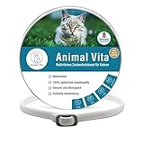 Animal Vita® Katzen Zeckenhalsband [100% natürliche Inhaltsstoffe] - effektiver Schutz vor Ungeziefer - Flohhalsband, wasserfest, zuverlässiger Schutz vor Zecken und Ungeziefern