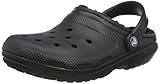 Crocs unisex-adult Classic Lined Clog Clog, Black/Black, 43/44 EU