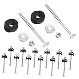 NAMOARLY 15 Sätze Trampolin Schraube Trampolin Zubehör Trampolinschraubeersatz Trampolinreparaturschraube Trampolinersatzhardware Befestigungen Für Trampoline Silver Verzinkter Stahl