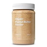 Vilgain 100% BIO Erdnussbutter Pulver | Zuckerfrei mit 2x Weniger Kalorien | Ideal für Smoothies & Porridge | Reich an Eiweiß & Ballaststoffen | 46 kcal pro Portion