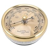 ifundom Aneroid Barometer für Einstellbares Barometer mit Wettervorhersage Multifunktionales Messgerät für Präzise Luftdruckmessungen
