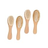 minkissy 2Stücke Teiliges Holz Haarwaschbürste Für Sanfte Reinigung Mit Langlebigem Holzmaterial Für Empfindliche Babyhaut Babypartys Und Alltagspflege