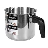 Vikos Edelstahl Milchtopf 1,8 l mit Griff
