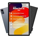 Xiaomi Tablet Pad SE 8 256 GB + Schutzhülle aus Filz, Schnellladegerät inklusive, Display 11 Zoll, Akku 8000 mAh, Rückkamera 8 MP, Grau