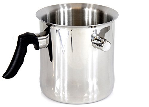 Simmertopf / Milchtopf 2 Liter vom MEYERHOFF als Kochtopf aus Edelstahl für Gas, Elektro und Halogen