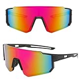 MUSELK Sport Sonnenbrille Herren Damen Fahrradbrille Sunglasses Polarisierte Sonnenbrille für Outdooraktivitäten MTB Rennrad Radfahren Biking Ski Sonnenbrille mit UV400