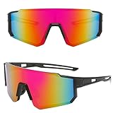 MUSELK Sport Sonnenbrille Herren Damen Fahrradbrille Sunglasses Polarisierte Sonnenbrille für Outdooraktivitäten MTB Rennrad Radfahren Biking Ski Sonnenbrille mit UV400